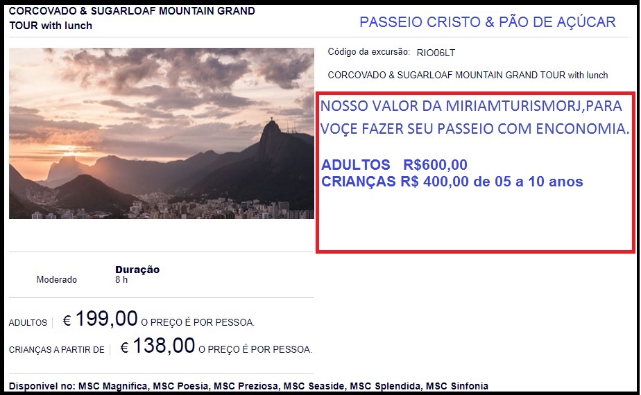 passeios saindo do porto