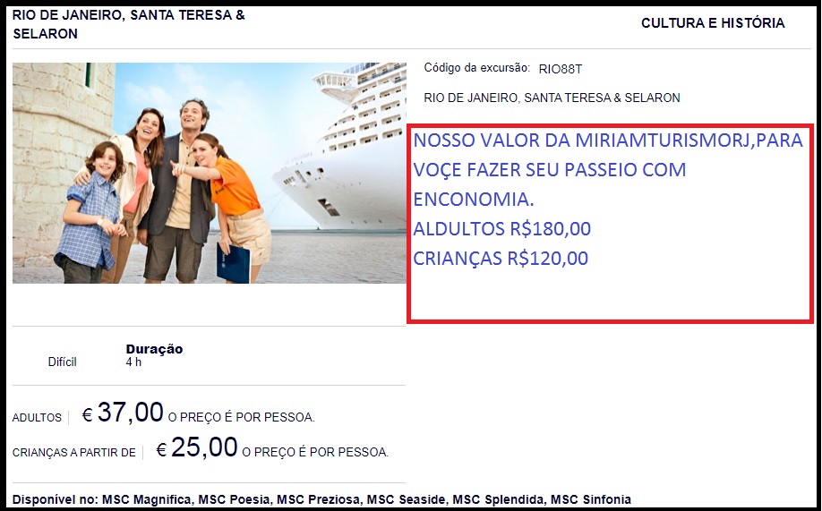 passeios saindo do porto